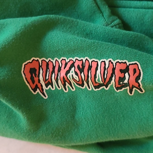 Quicksilver green zip up hoodie with claw detail - Picture 4 of 4
